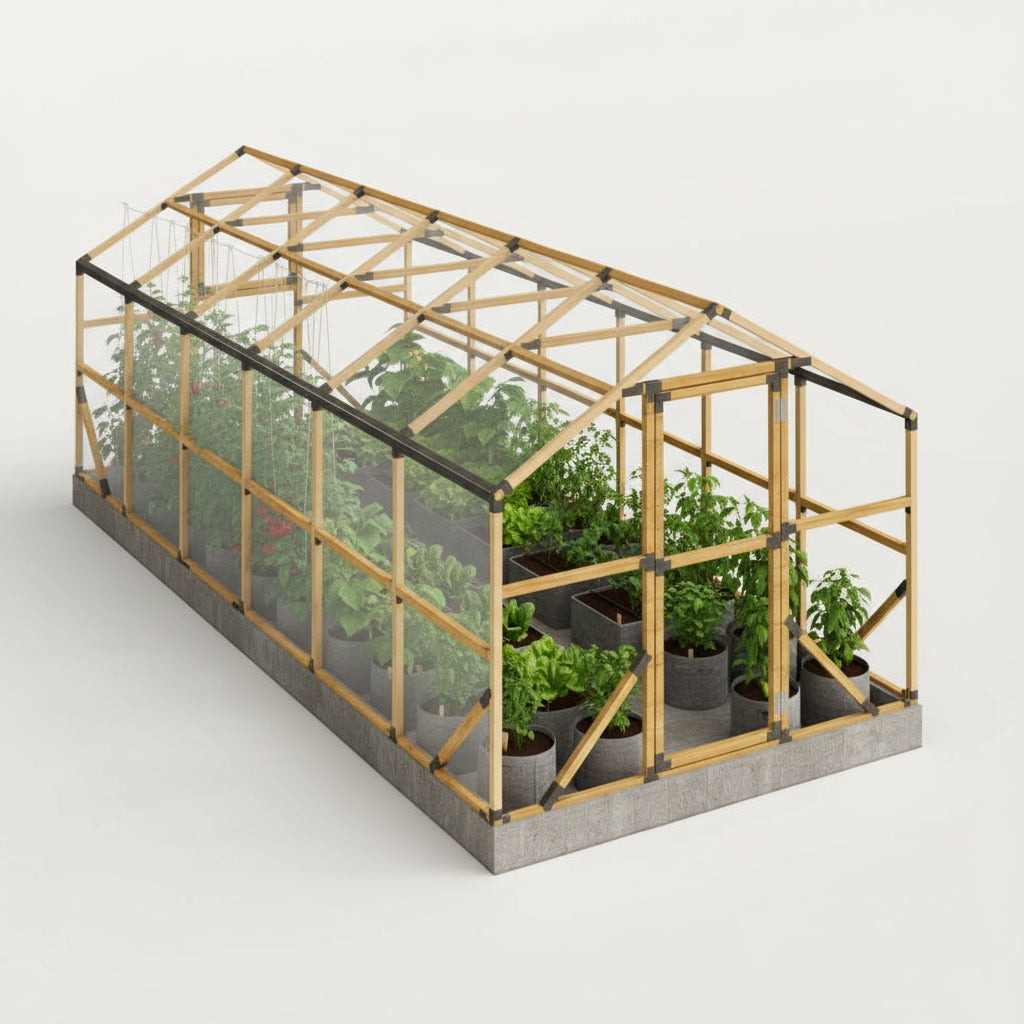 Medinis šiltnamis 2,6x6