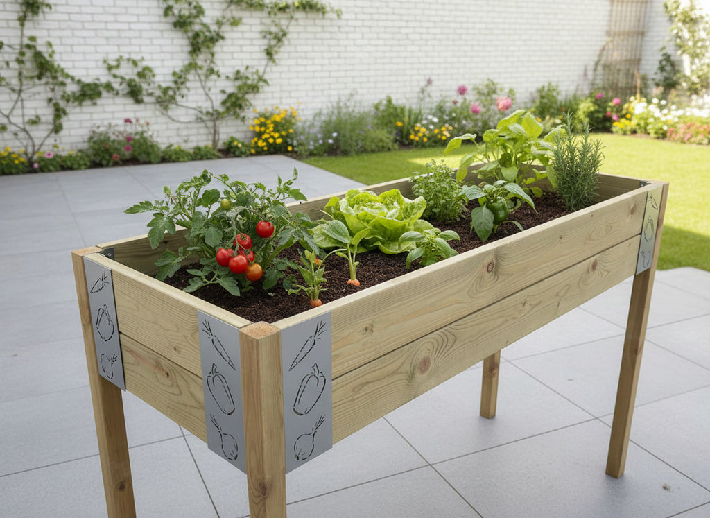 ERGONOMI pakelta medinė lysvė – 115 × 45 × 95 cm